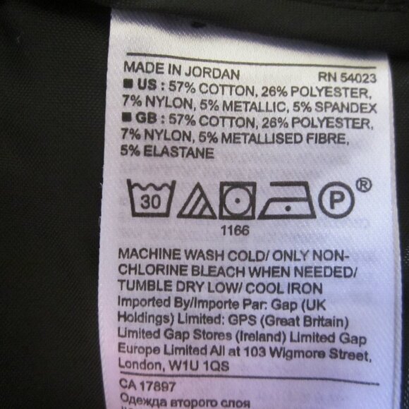 Banana Republic Pants Size 6S Mid Rise Sloan Leopard Print Metallic - Picture 9 of 9